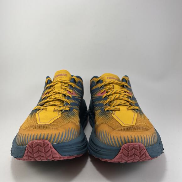 Hoka One One Speedgoat 4 Trail Running Womens Size 8 Orange Saffron Athletic - Picture 2 of 11